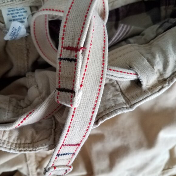 American Eagle Cargo Shorts Men's 33 Heavy Baggy Y2K 12" Khaki Casual Outdoors - Picture 8 of 11